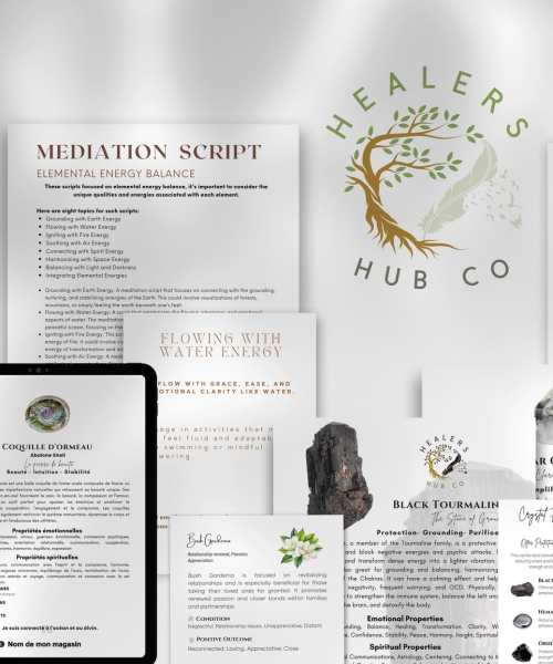 Cover , all products of healers hub